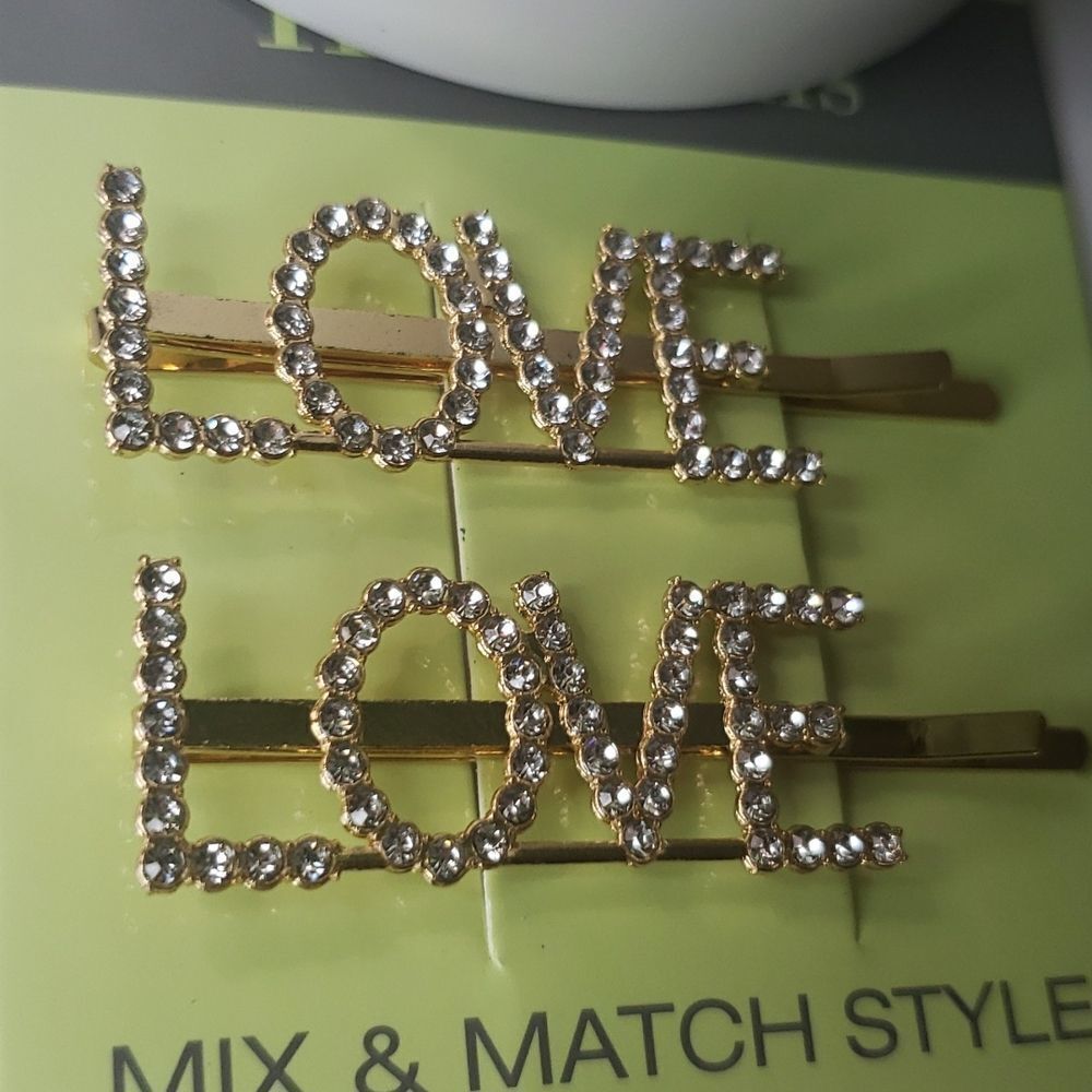 Rhinestone Hair Clips Set - Picture 4 of 5